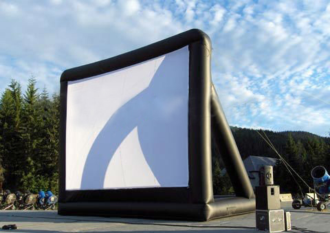 Outdoor Oxford PVC Material Rear Projection Inflatable Movie Screen for Children's Party