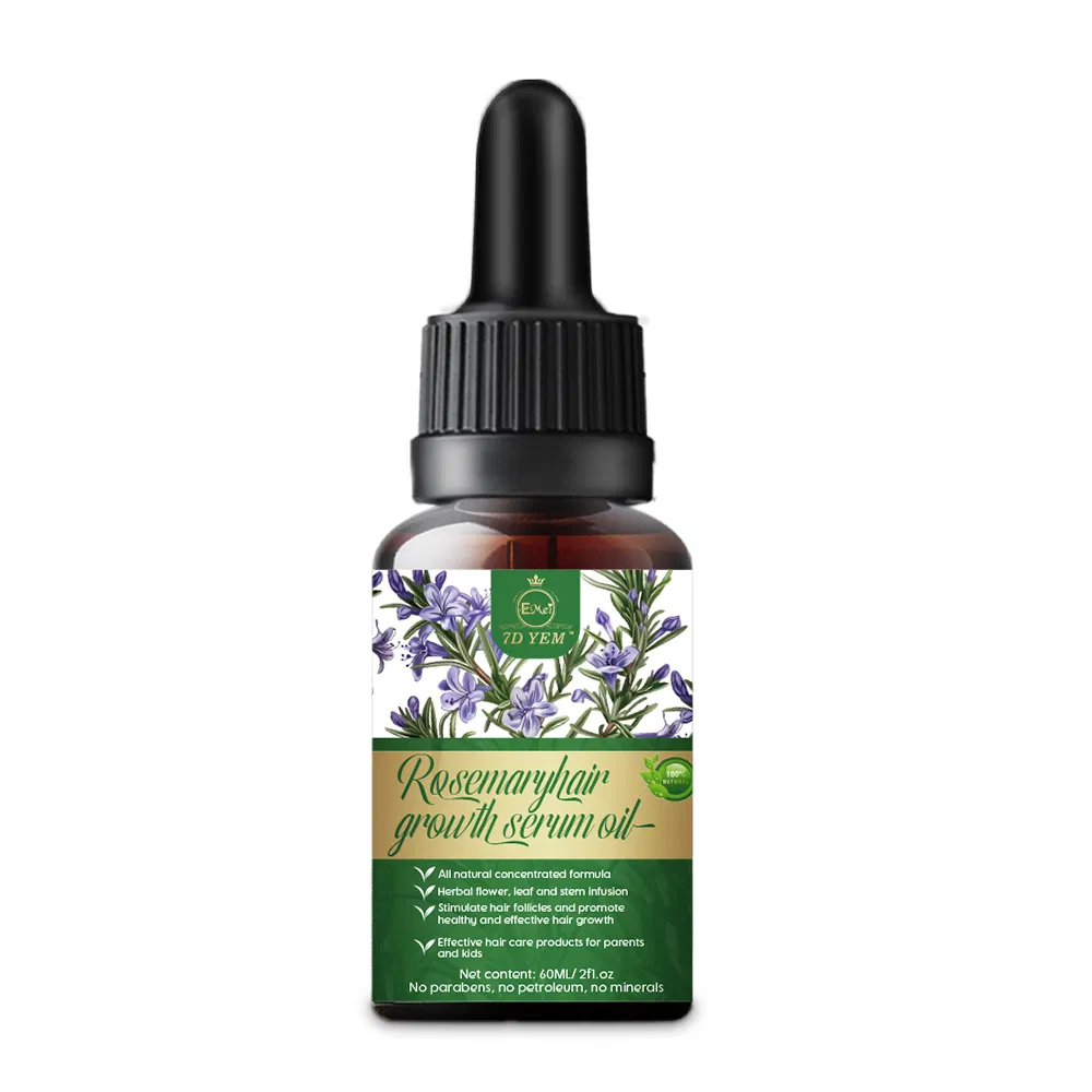 Private Brand 100% Natural Herbal Rosemary Castor Almond Oil Hair Growth Essential Oil
