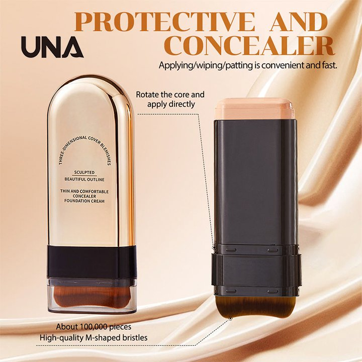 Private Label Logo Custom Cosmetic Wholesale Full Coverage Concealer Moisturizing Foundation Makeup Concealer Palette Stick