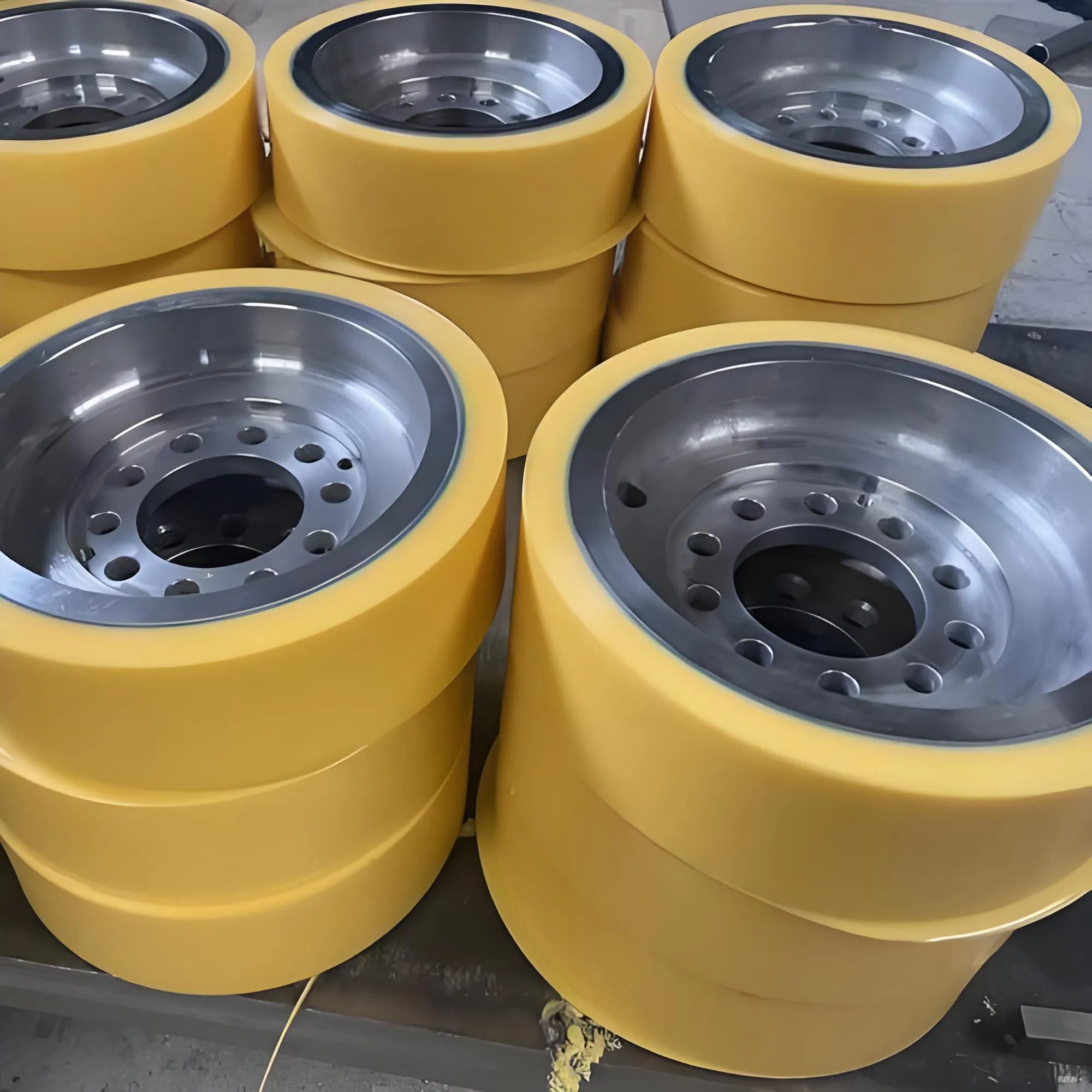 Non-Slip Tread PU Drive Wheel - Steel Core Wheel for Climbing Construction Machinery