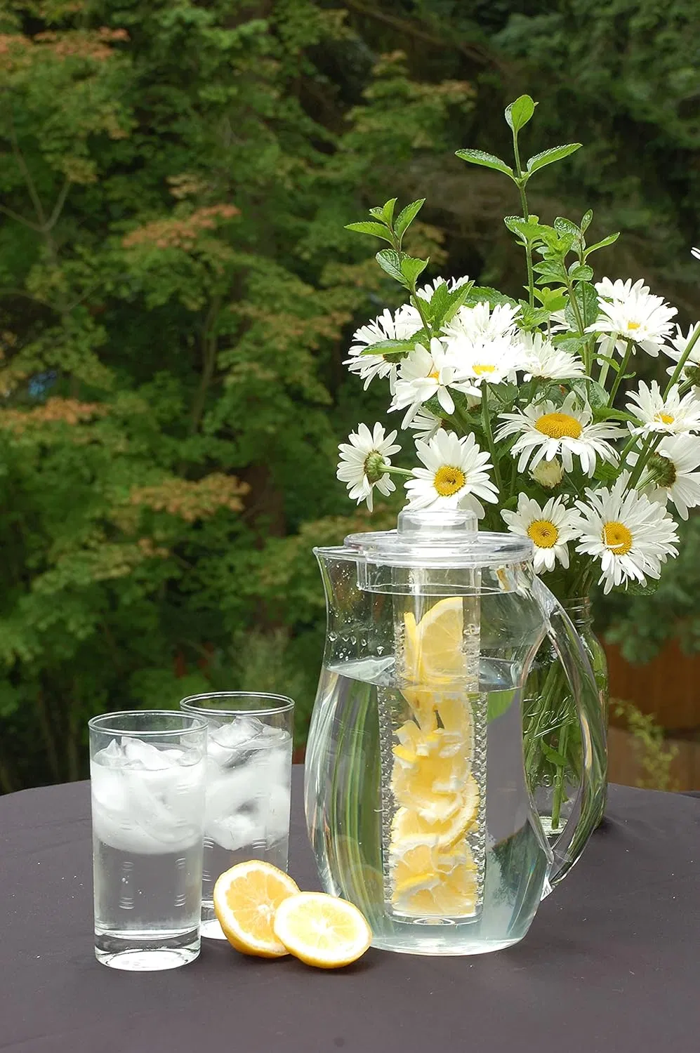 Fruit Infusion Flavor Pitcher, Clear, 93 Oz.