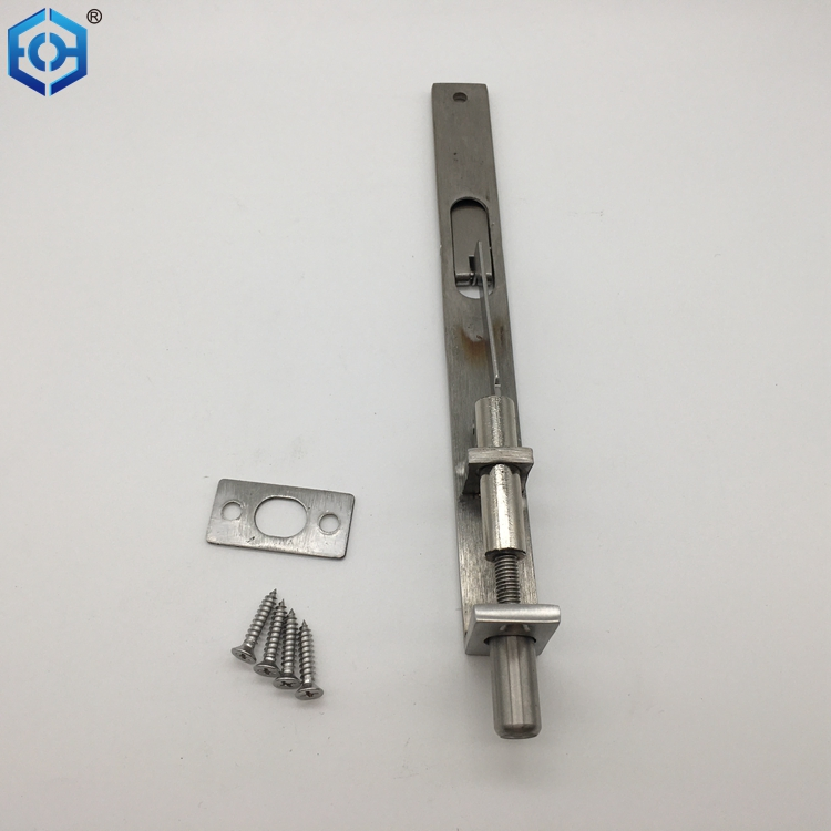 Stainless Steel Security Action Flush Slide Bolt Latch Lock