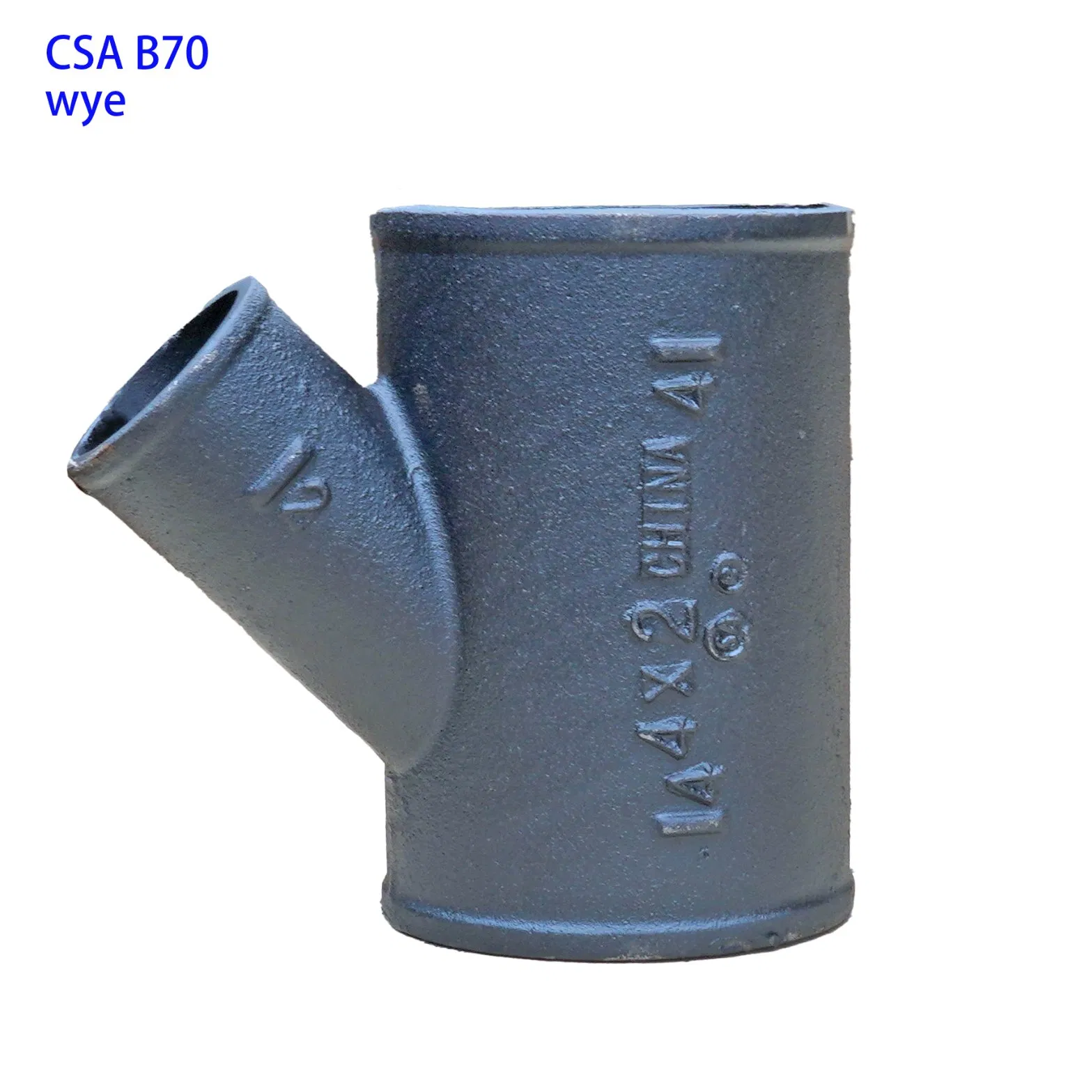 CSA B70 FITTINGS WYE GRAY CAST IRON CANADA STANDARD