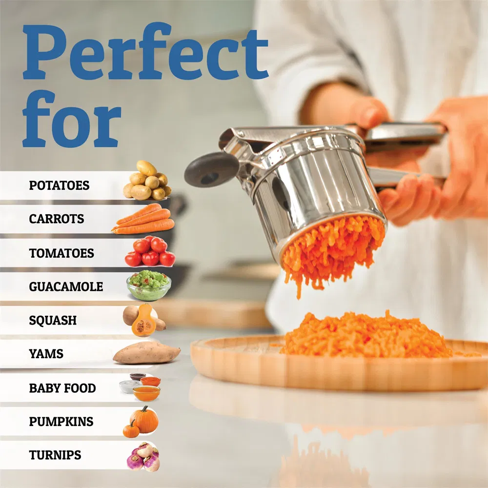 Kitchen Tool Heavy Duty Stainless Steel Potato Masher and Ricer