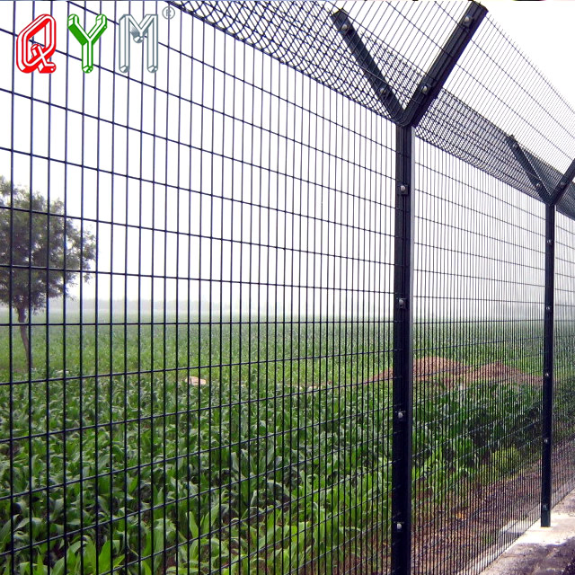 3D Airport Perimeter Fence Security Razor Wire Prison Chain Link Fence
