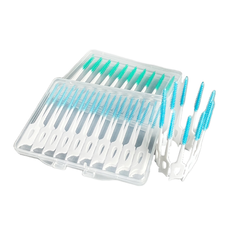 G109B Oral Cleaning Disposable Dental Silicone Rubber Interdental Brushes