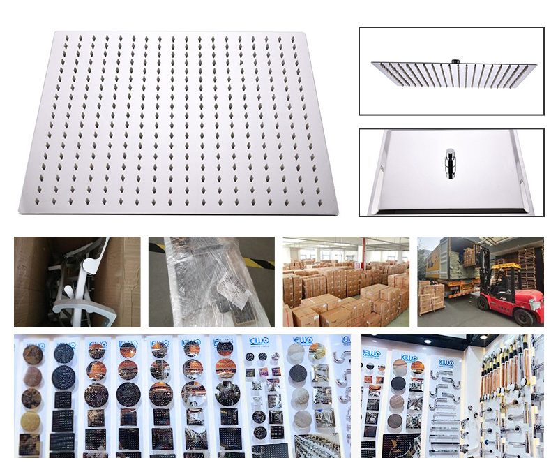 Дождевая душевая лейка 8-16 дюймов из нержавеющей стали