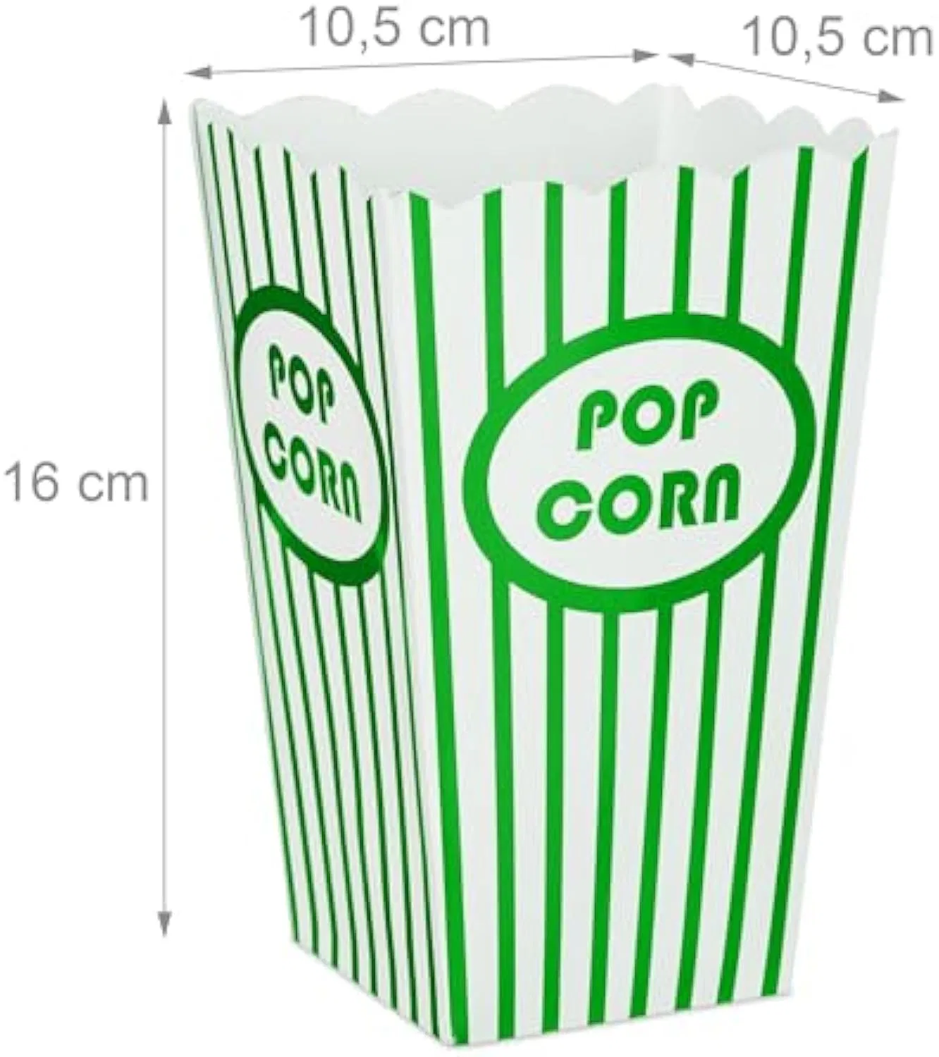 Бумажный контейнер для попкорна из крафт-бумаги