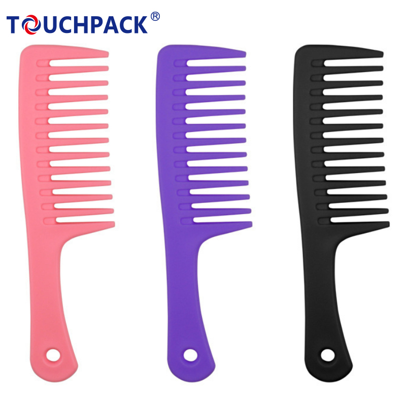 Plastic Hair Come Wide Tooth Comb Custom Printing