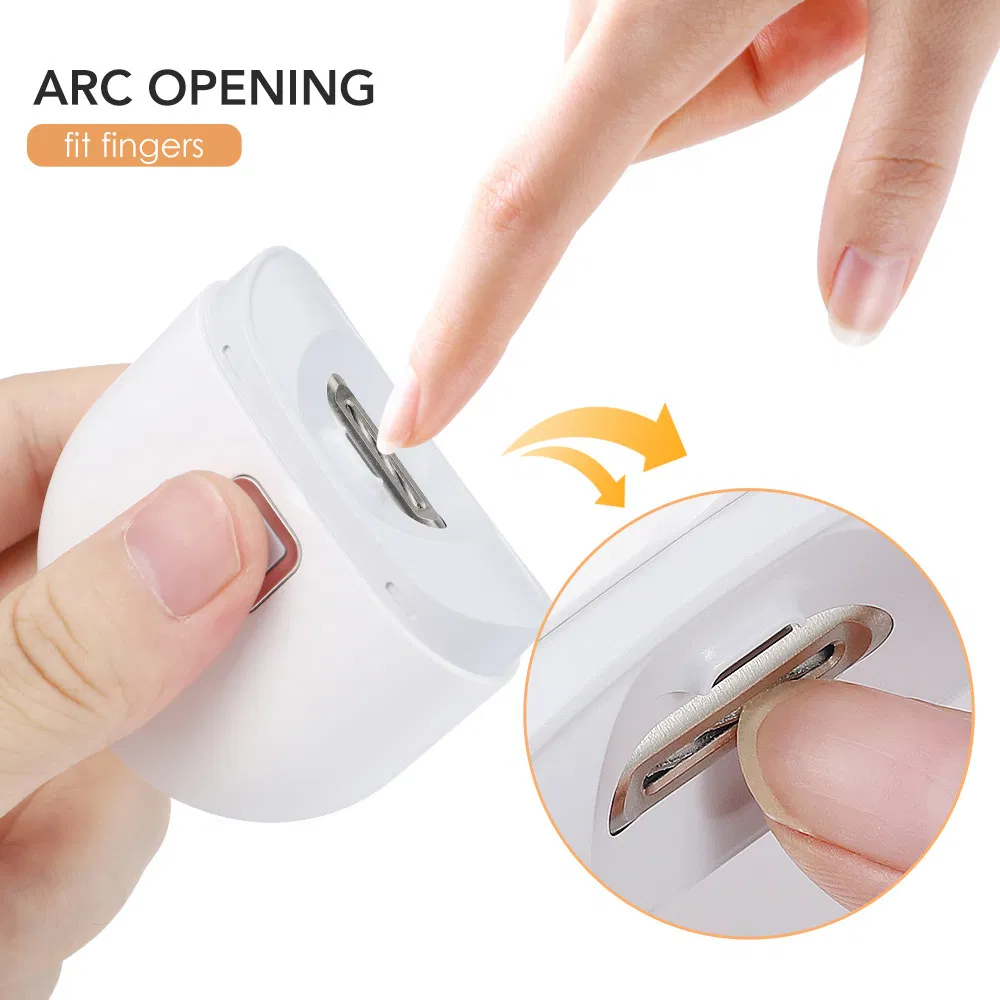 Rechargeable Automatic Easy Electric Nail Clipper Kids Baby Toe Finger Manicure Trimmer Cutter with Light