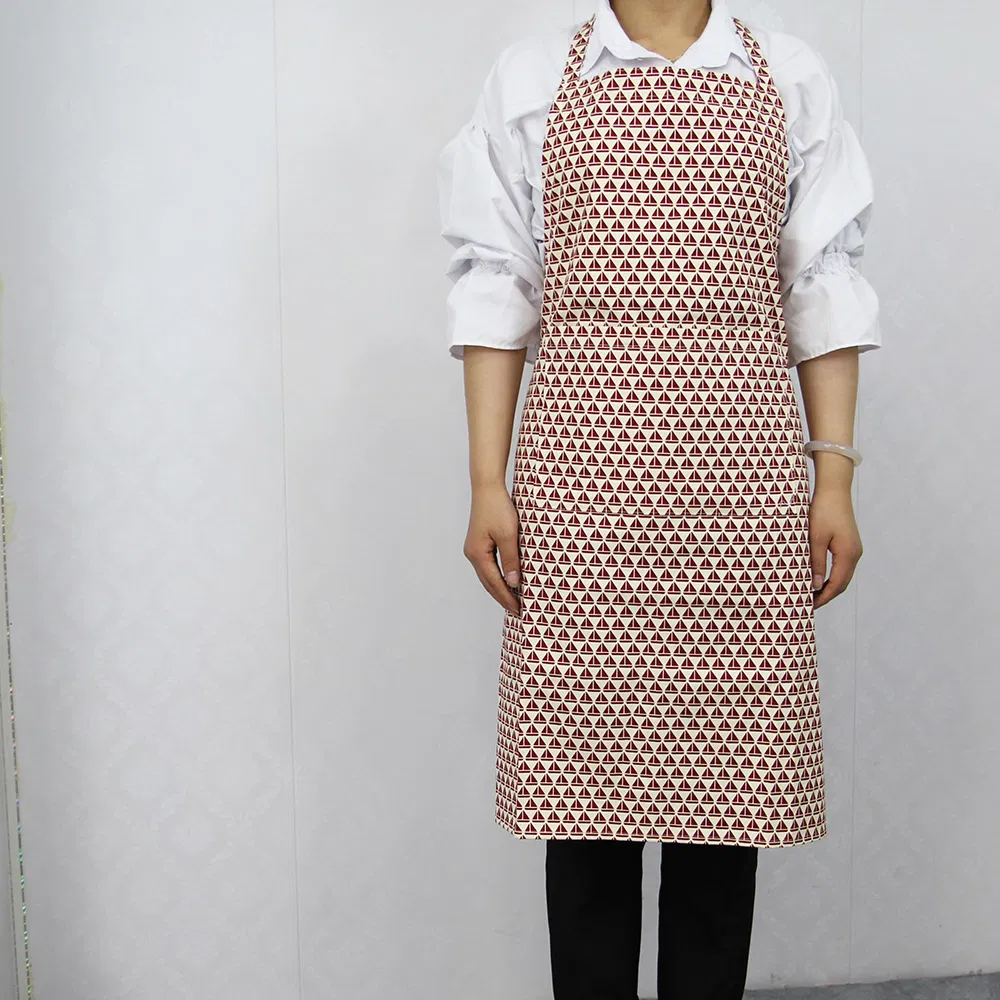 Customized High Quality Printed Cotton Kitchen Garden Custom Logo Apron