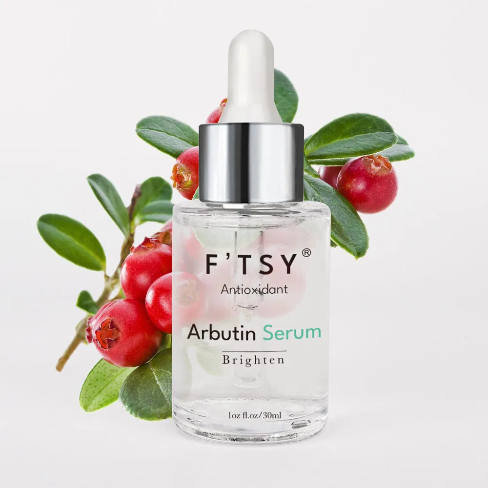 OEM Vegan Natural Whitening Arbutin Serum Reduce Dark Spot Brightening Face Care Serum