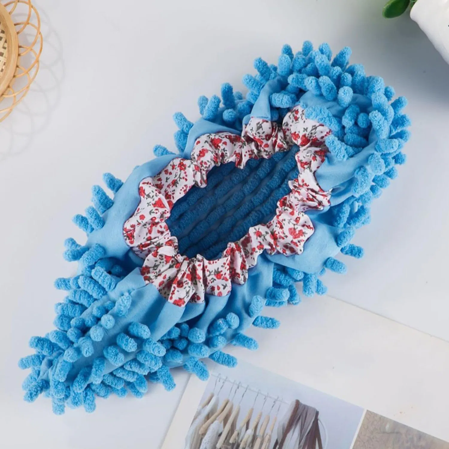 Soft Washable Reusable Floor Cleaning Mop Shoe Cover