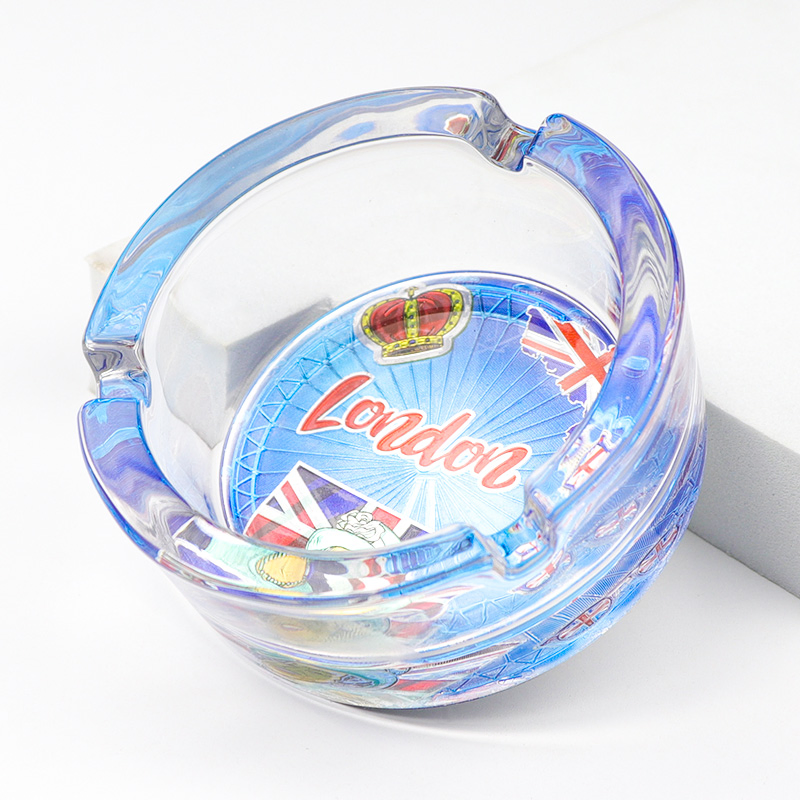 Custom Luxury Countries City London Souvenir Smoke Glass Cigar Ashtray