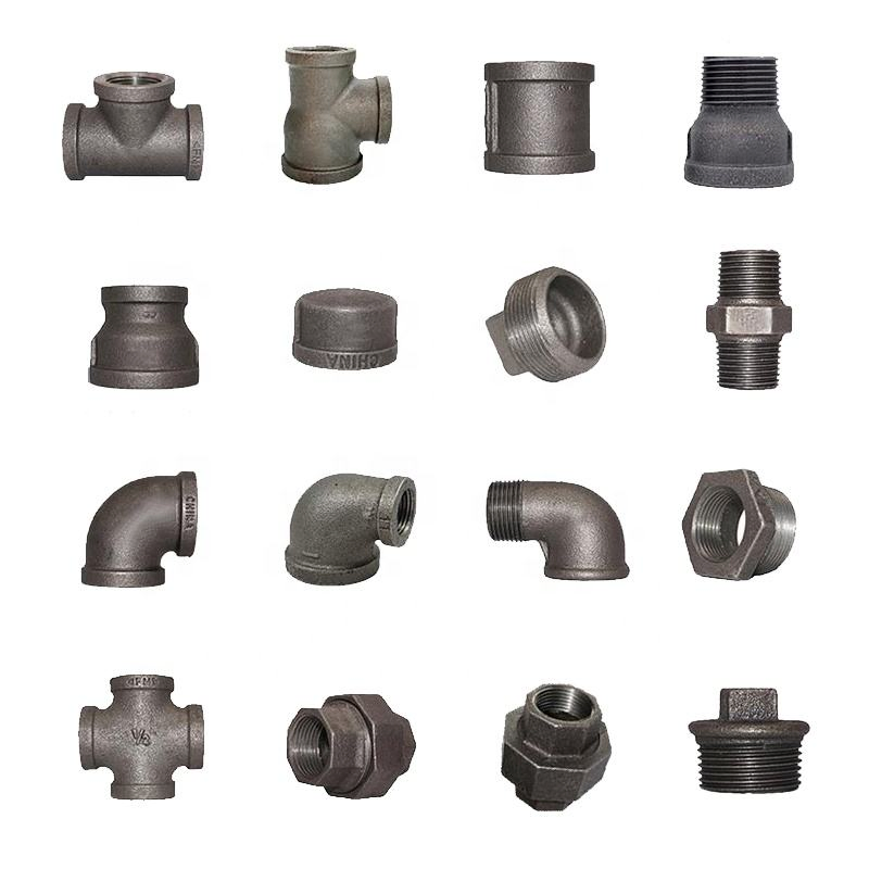 Leyon FM UL Grooved Pipe Fitting Fire Fighting Pipes Fire Protection System Black Malleable Iron Cross
