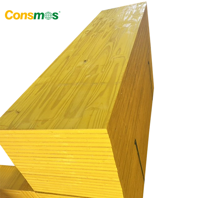 Wholesale Waterproof Three Layers Thick Board Panels 3 Ply Yellow Shuttering Panel for Construction Formwork