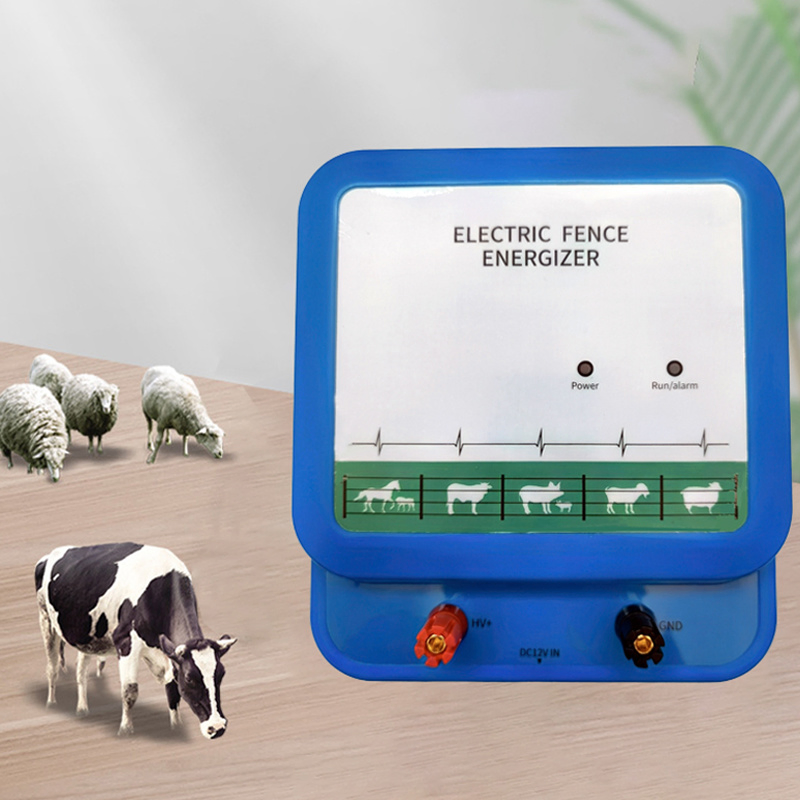 Farm Electric Fence Energizer, Special Breeding Power Grid for Cattle and Sheep in Pasture, Electronic Fence System, Complete Set of Electric Fence