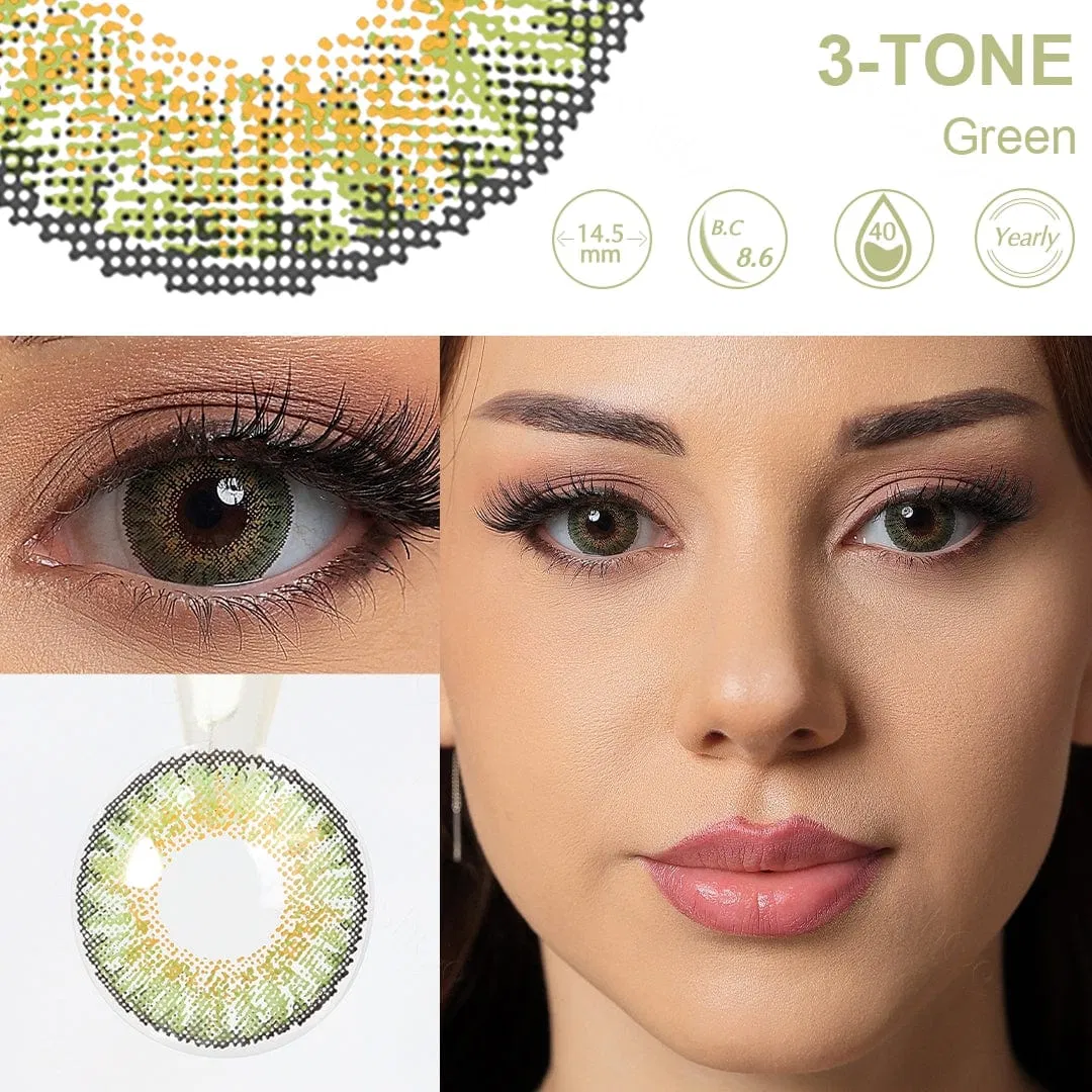 OEM Cosmetic Eye Contact Lens Comfortable Monthly Color Contact Lenses Eyes Correction