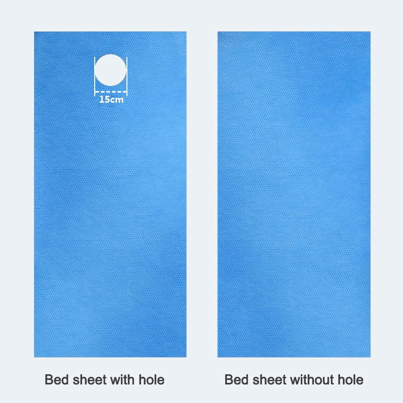 Nonwoven Disposable Massage Bed Sheets with Face Hole for Sofa and Massage