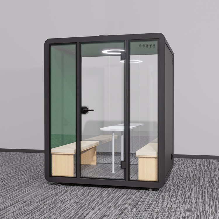 Hot Sale Soundproof Meeting Pod with Power Outlets and Network Ports for Brainstorming Sessions in Educational Institute