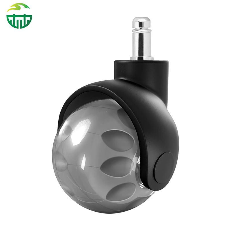 2 Inch Light Blue PU Swivel Caster Wheel Office Kitchen Dining School Gym Furniture Versatile 50mm Office Chair Casters Wheels