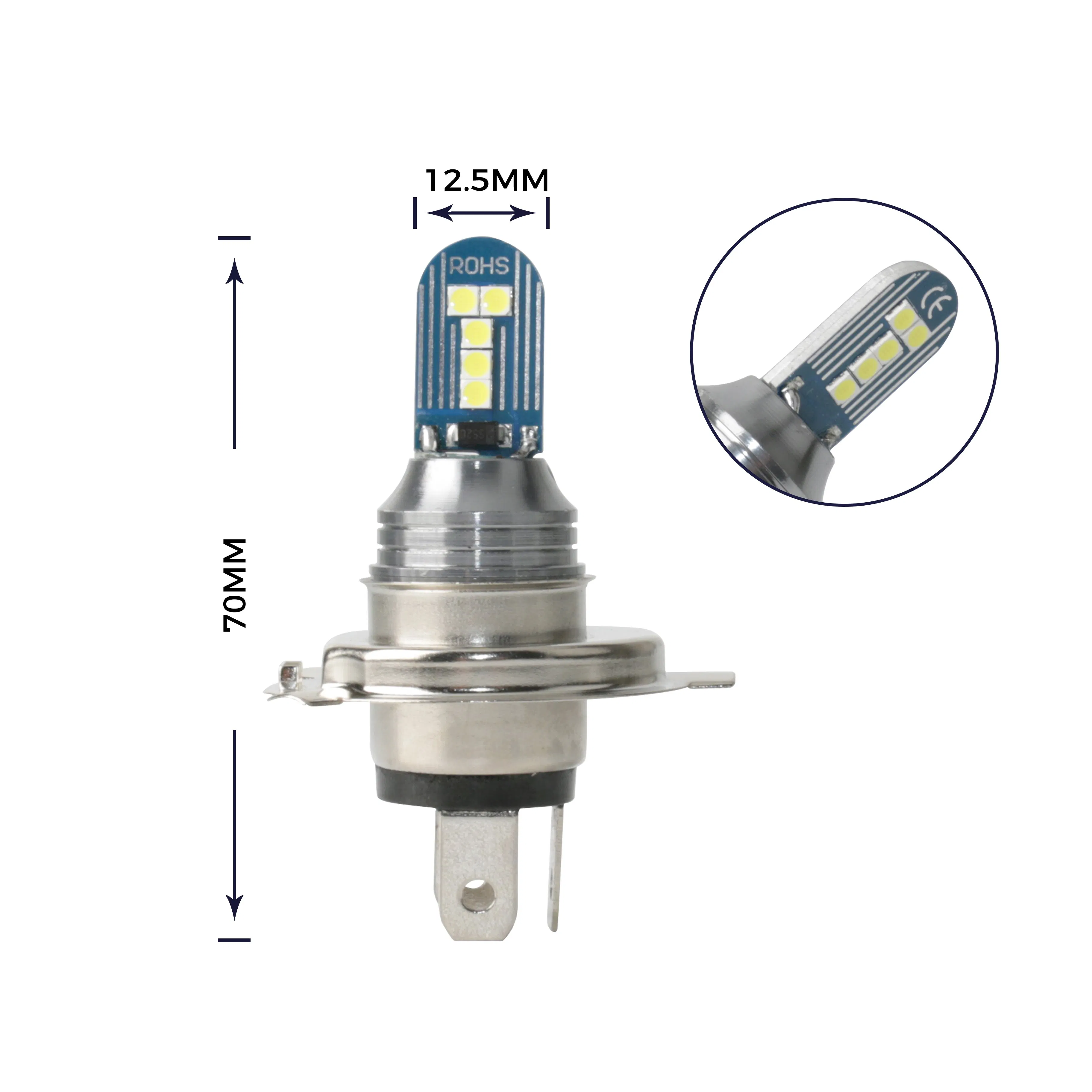 Светодиодная лампа Bkr LED 10W H4 H7 для противотуманных фар