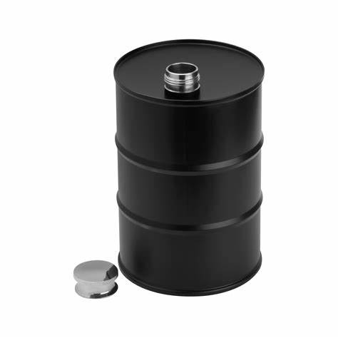 Стальная фляга в форме бочонка 700 мл, походная