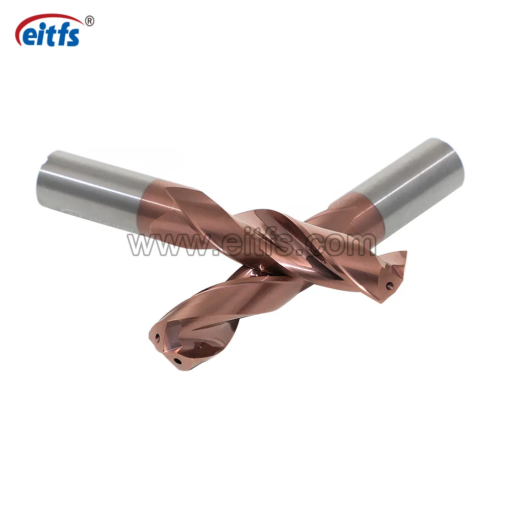Solid Carbide Inner Coolant Twist Drill Bit Cutter 3D Drilling Tool