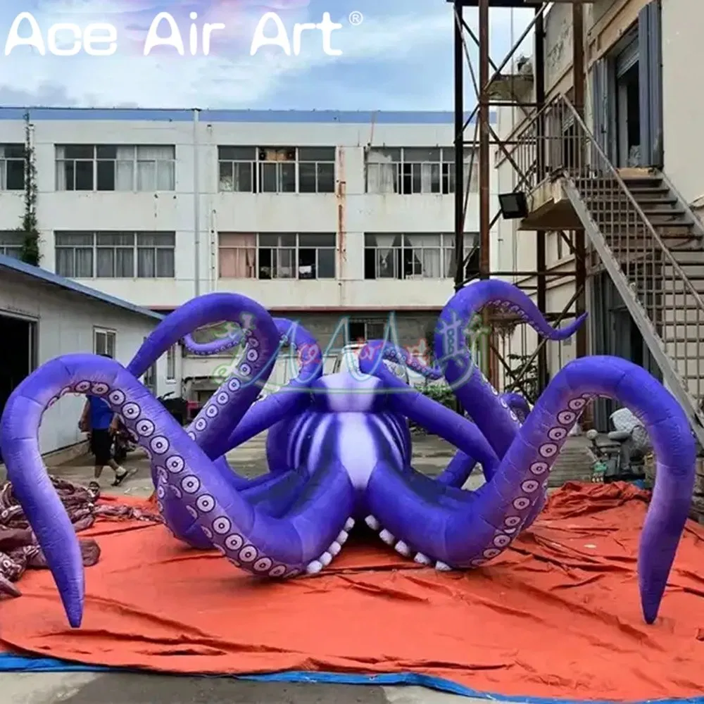 Outdoor Stage Halloween Decoration Realistic Inflatable Octopus, Animal Balloons Inflatable Octopus for Display