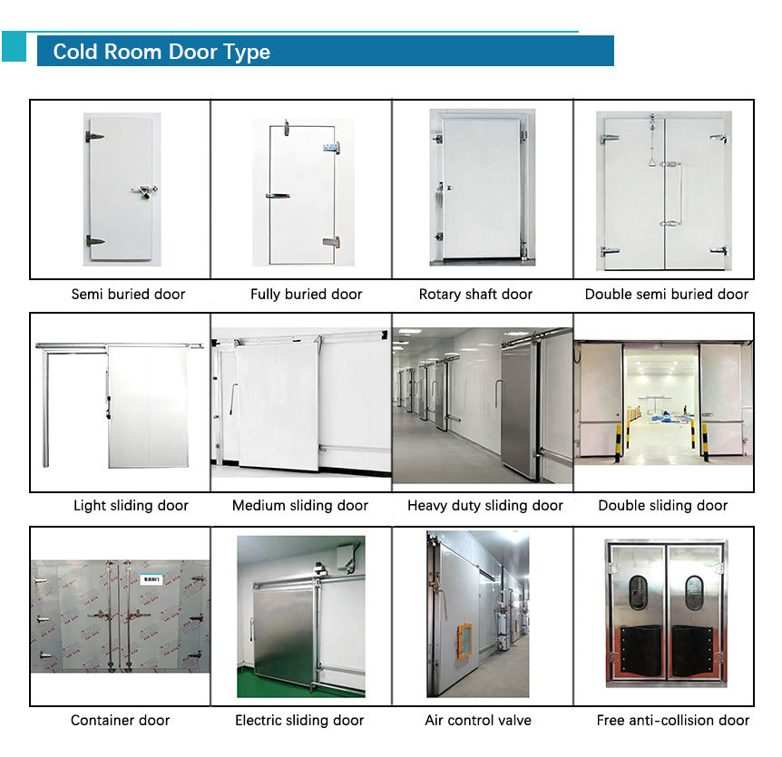 Factory Sales Polyurethane Cold Storage Door Large Sliding Low-Temperature Freezer Room Cold Room Door