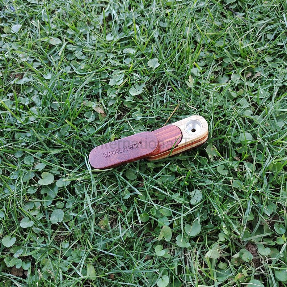 2021 Hot Sale Hand Made Double-Layer Rotating Pipe Wooden Smoking Pipe