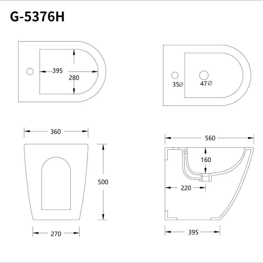New Height Design Style Bathroom Sanitary Ware Floor Mounted Wc Muslim Bidet