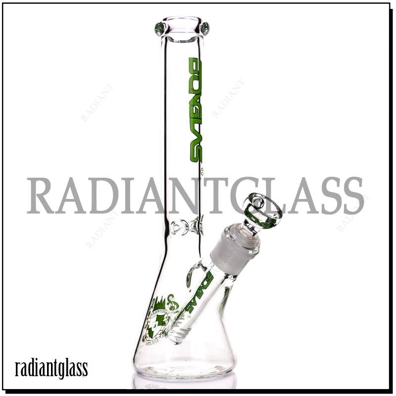 10'' Wholeasle Glass Tobacco Decal Beaker Water Pipe Cheap