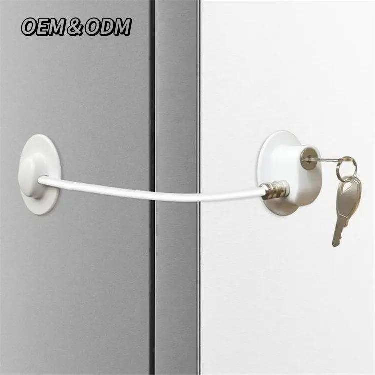Windows or Refrigerator Locks for Double Doors and Icebox Lock for Children for Baby Safety