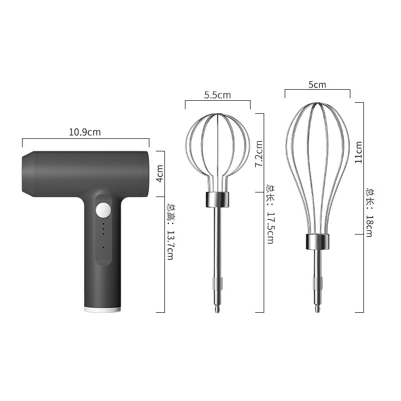 Portable Stainless Steel Electric Milk Frother Foam Maker Wireless Handheld Battery Operated Coffee Bubbler Automatic Red&Black&Pink
