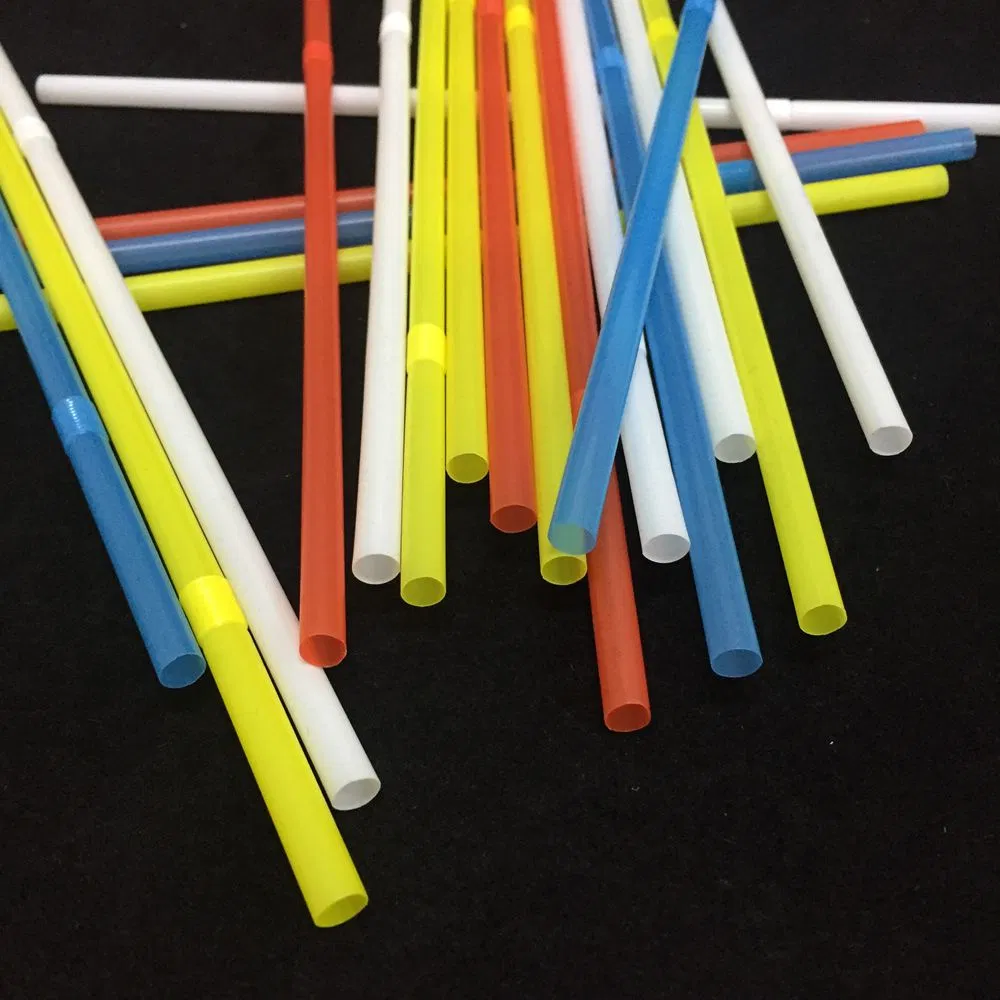 Reusable Bendy Plastic Straws Made of Food Grade Polypropylene for Hot Drinks