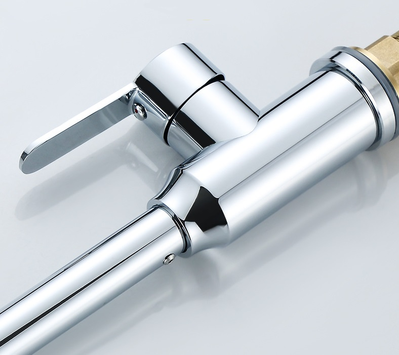 304 Stainless Steel 360 Pull Black Sink Kitchen Faucet Mixer Hot Cold Water Tap