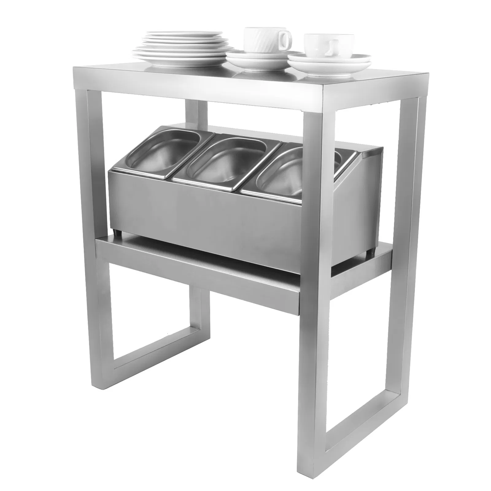 2 Tier Stainless Steel Countertop Storage Rack