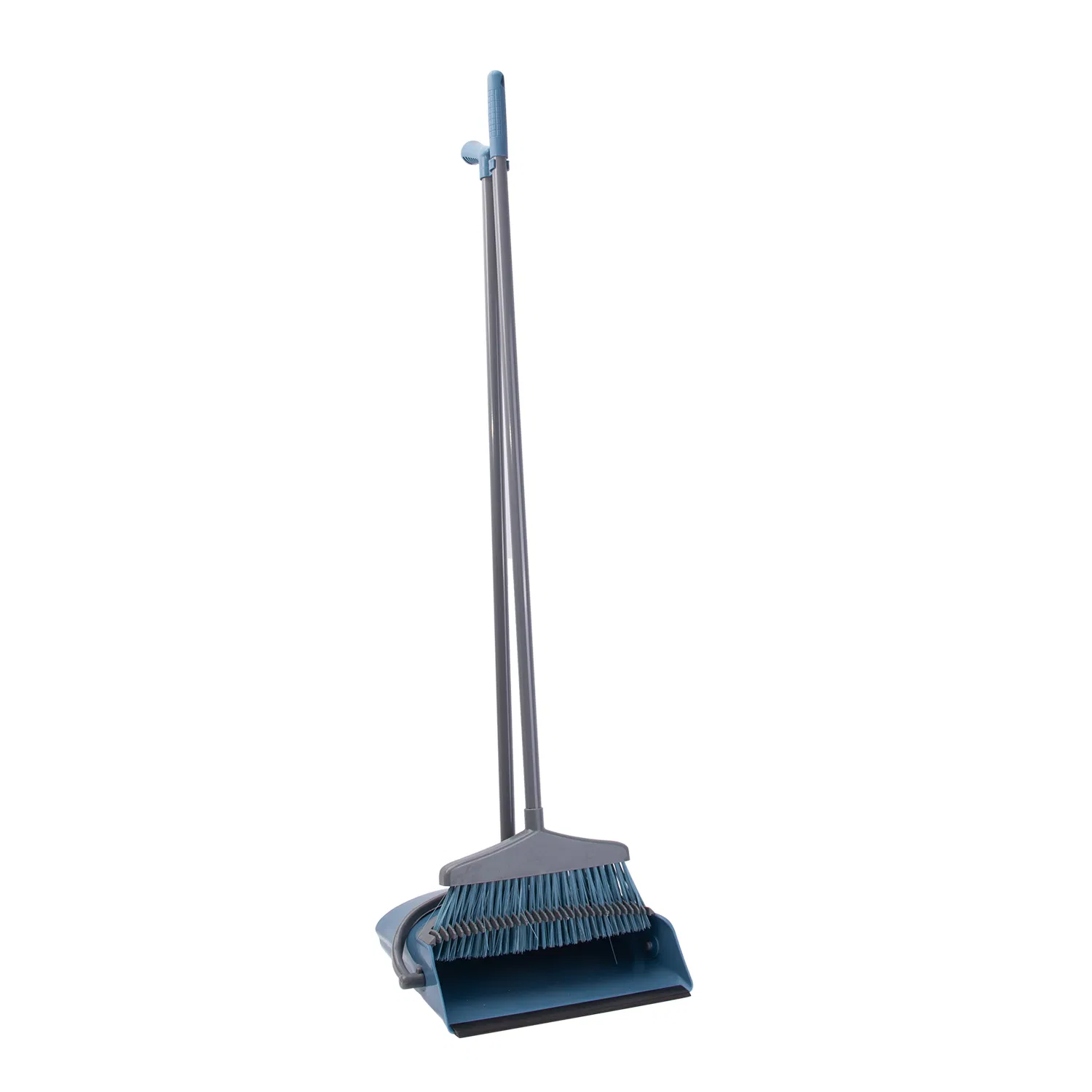 Household Cleaning Tools Folding Plastic Broom and Dustpan Sets Blue