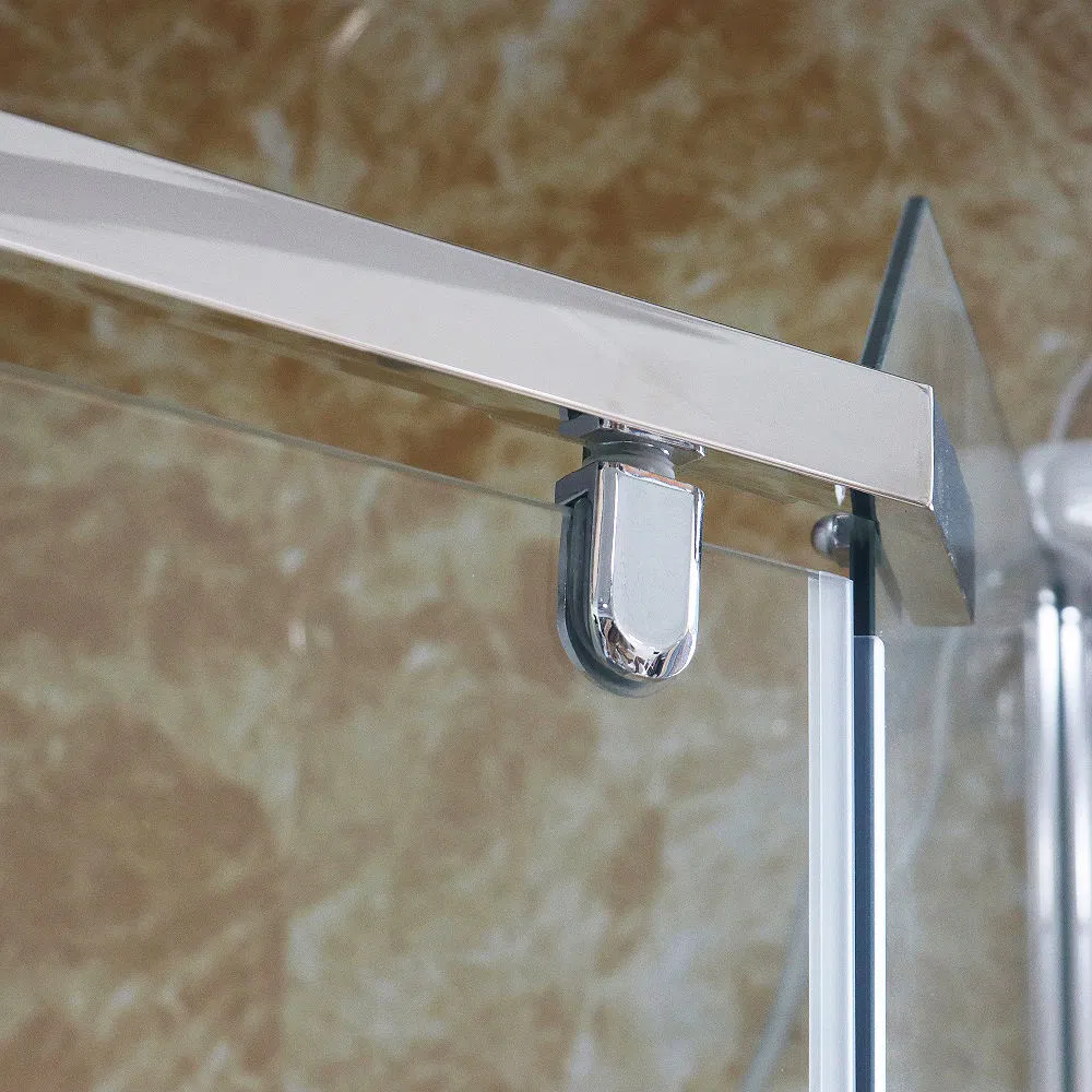 Aluminum Diamond Shape Bathroom Door Glass Shower Door