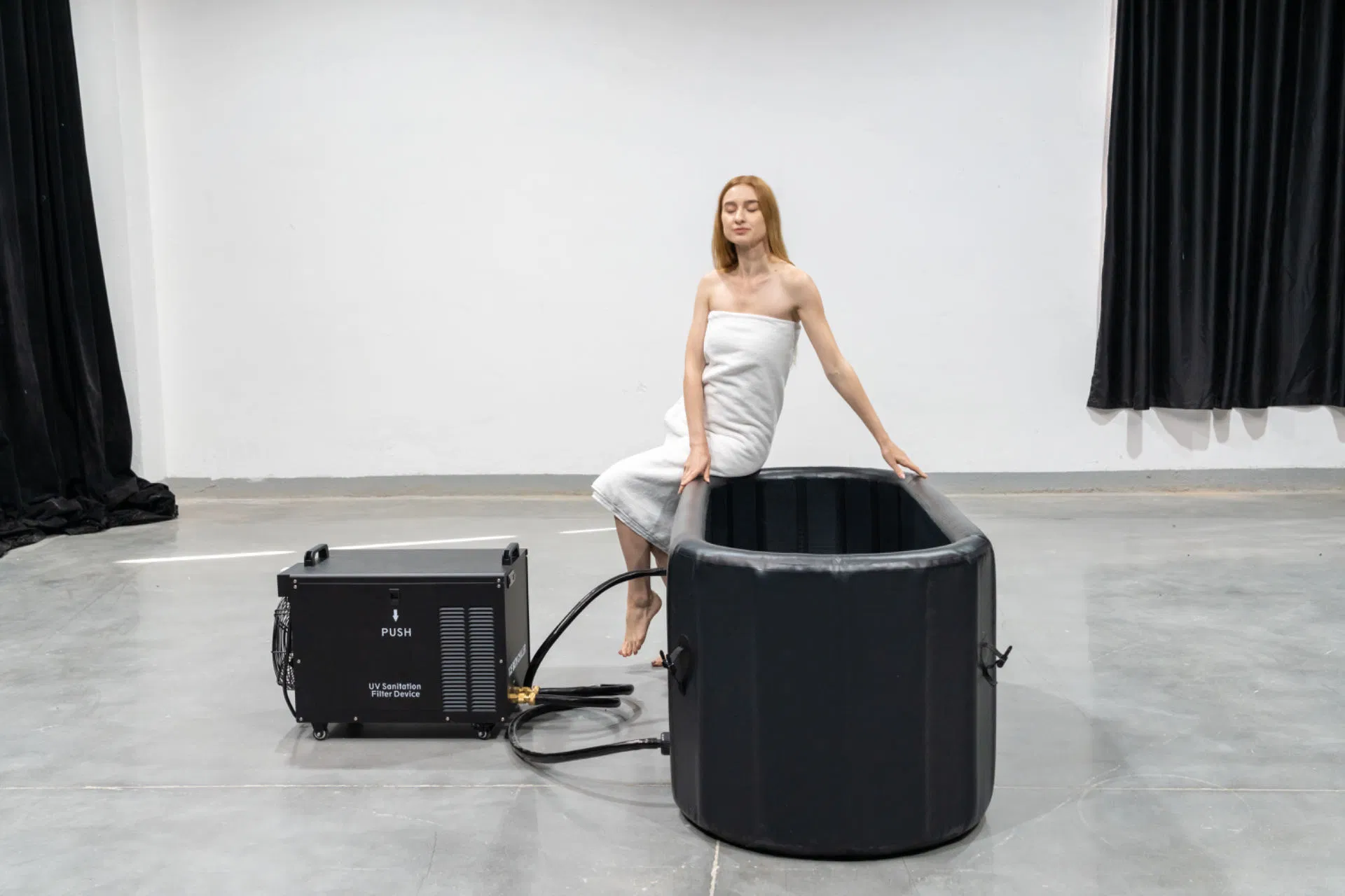 Надувная круглая переносная ледяная ванна 1HP