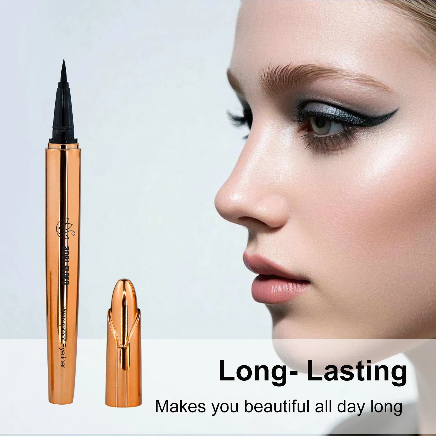 Best Permanent Natural Vegan Brown Black Waterproof Smudge Proof Liquid Eyeliner Eom