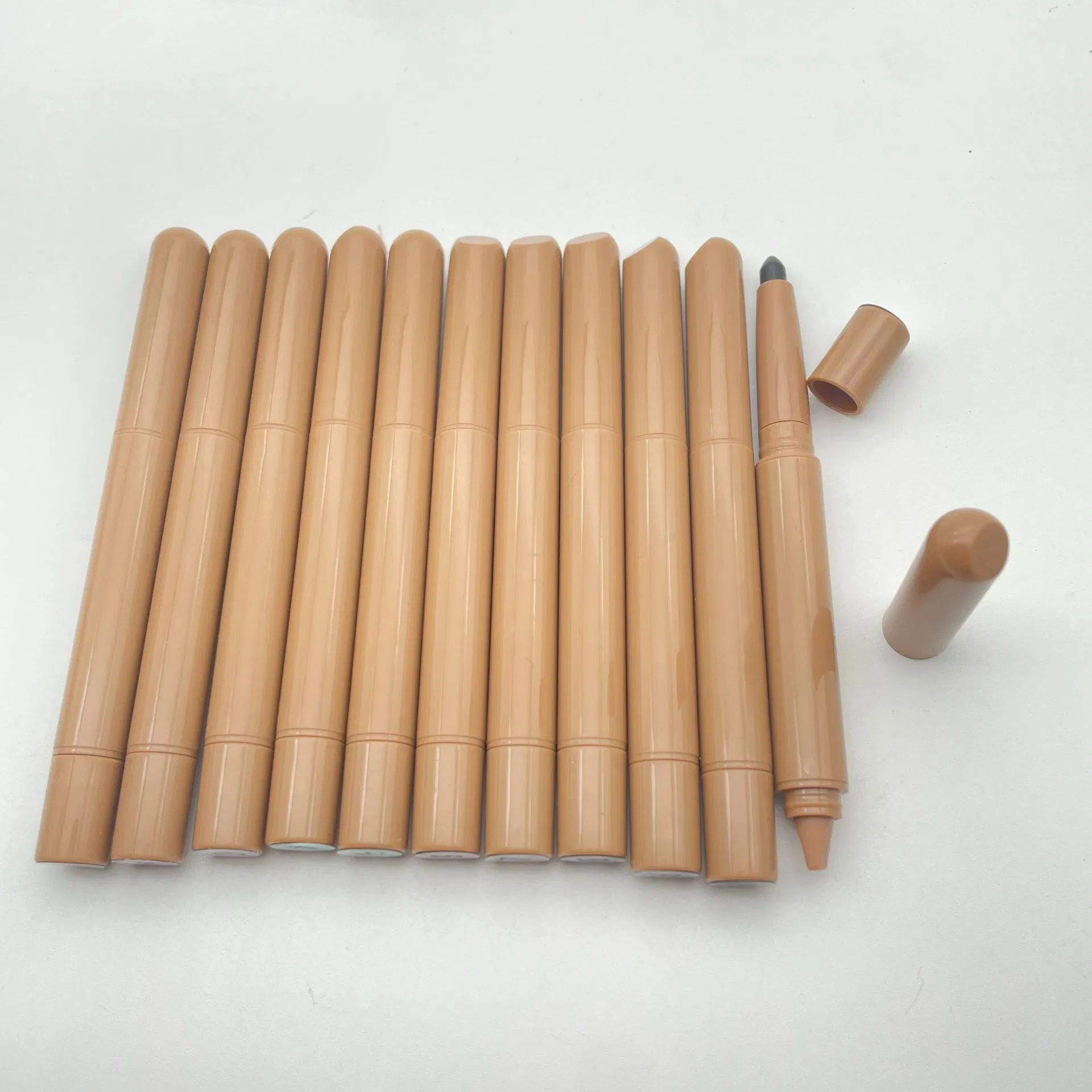 Natural Vegan Waterproof Retractable Double-Ended Silk Peptide Lip Liner Nude Lipstick Pen