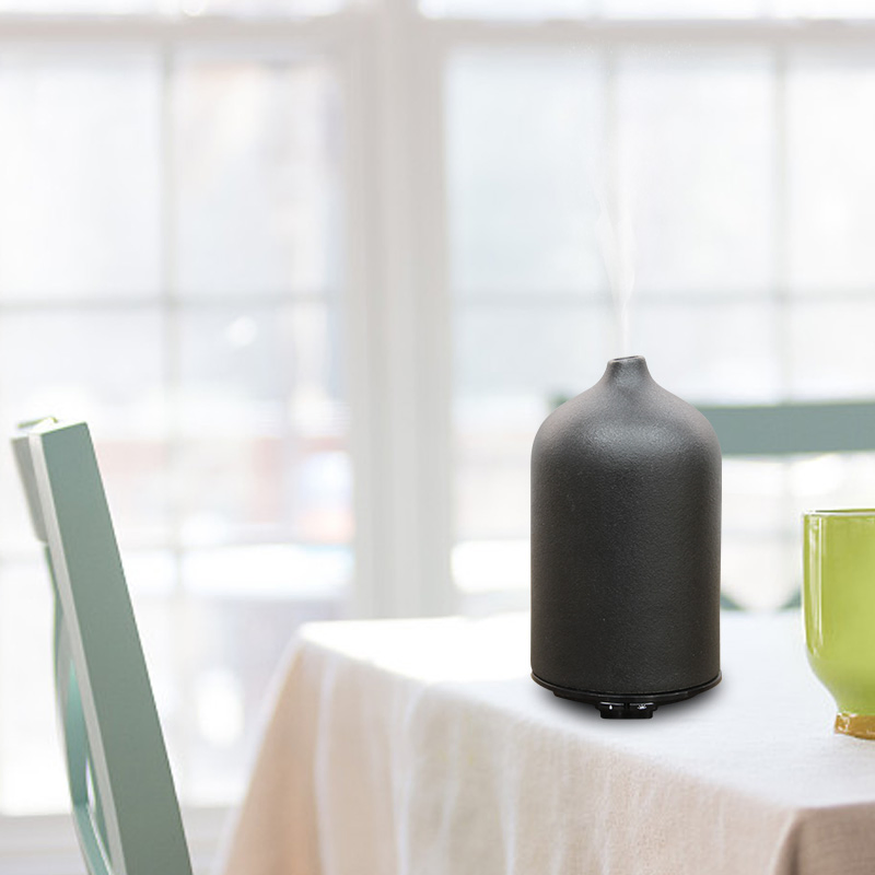 Ceramic Ultrasonic Humidifier Nice Look Black Aroma Diffuser