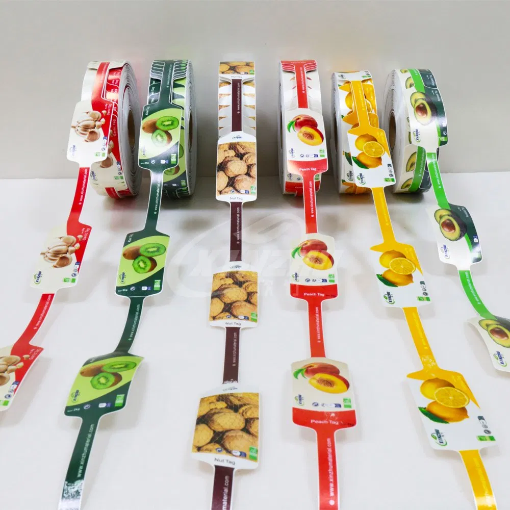 Customizable Thermal Fruit Tag for Mesh Bags Vegetables Onions Oranges Avocados Potatoes Nuts and Gift Packaging