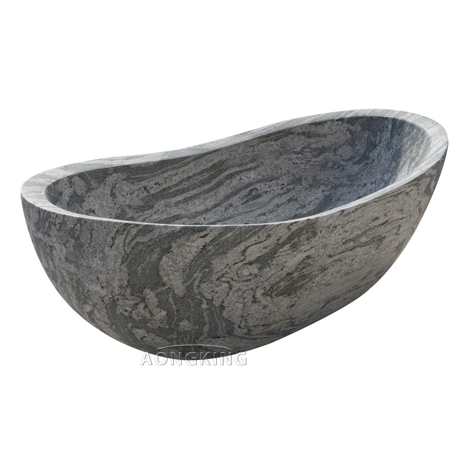 Creative Black Color Nature Marble Bathtub Statue