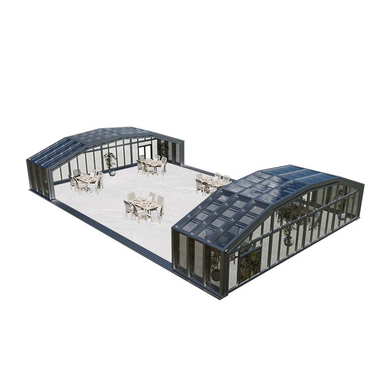 Extendable Aluminum Outdoor Patio Garden Sun Room Glass Electric Movable Sunroom Mobile Sunroom