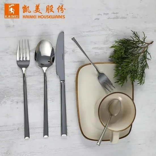 Wholesale Hotel Fork Spoon Knife Restaurant Cutlery Stainless Steel Flatware Set