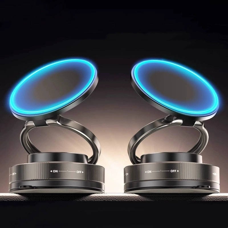 2025 New Strong Magnetic True Adsorption 360 Degree Rotating Phone Stand Suitable for Desktop Glass Smooth Surface