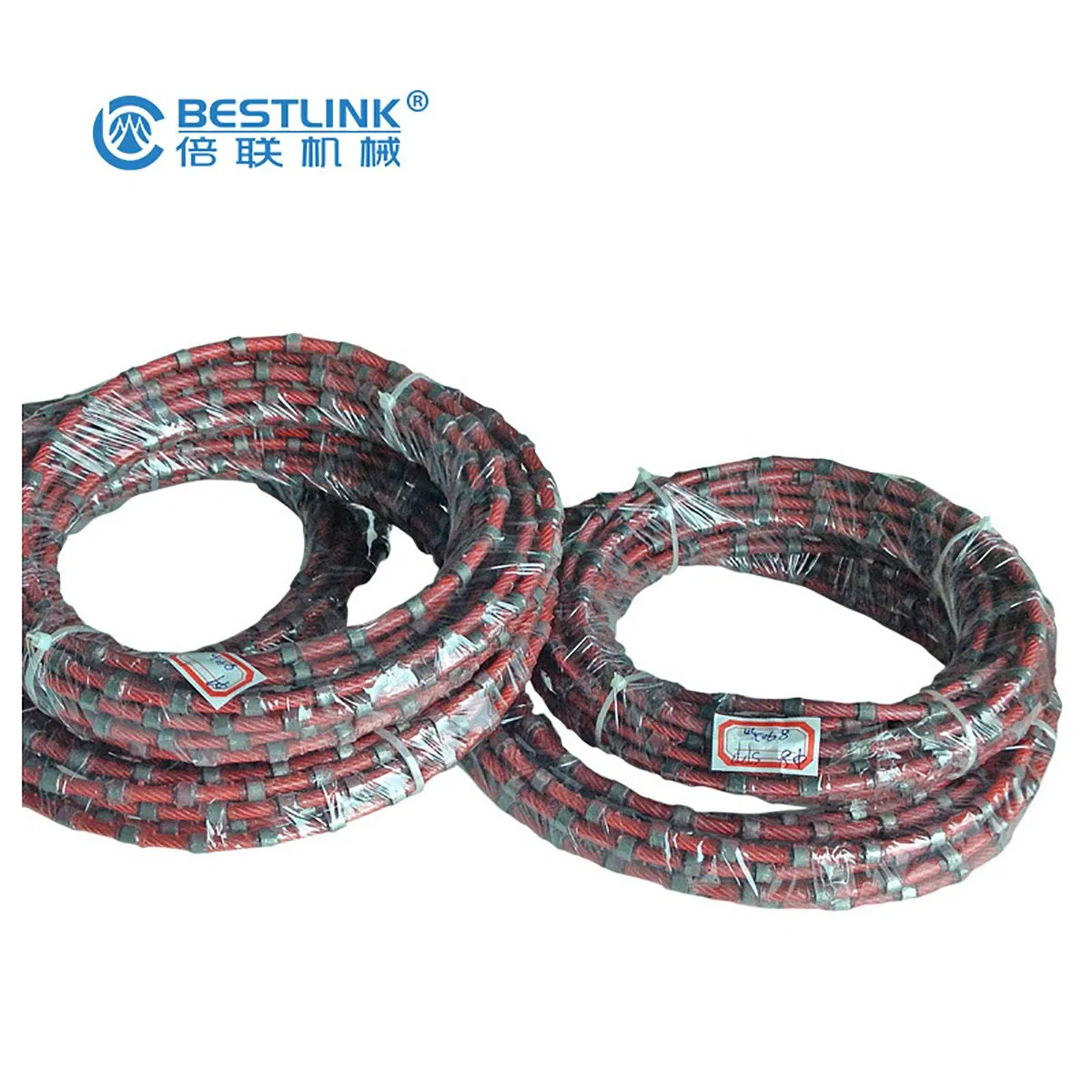 11.5mm 40 Beads Rubberized Granite Diamond Wire Saw